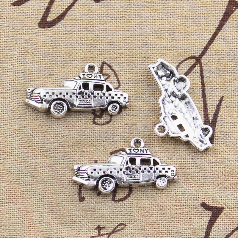 Jewelry Making New York - 8 Stück Charms New York Taxi