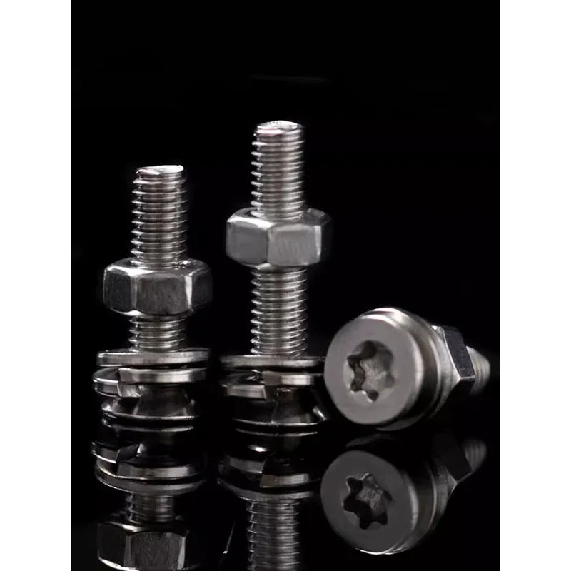 Head Pin Assorted - Sortiment an Sechsrund-Flachkopfschrauben und Muttern aus