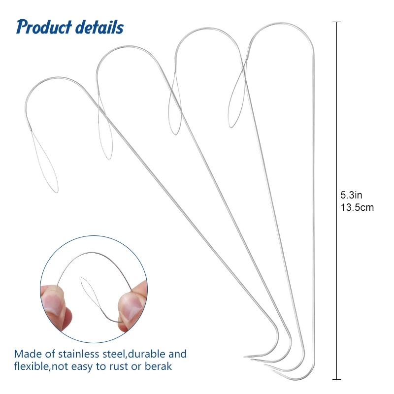 Beading Needle Fine - 2/5 Stück 5,3 Zoll großes Auge