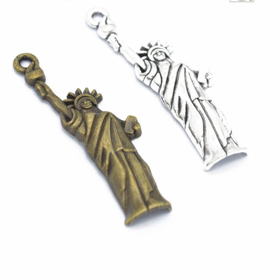 Jewelry Making New York - 5 Stück Charms Freiheitsstatue New York