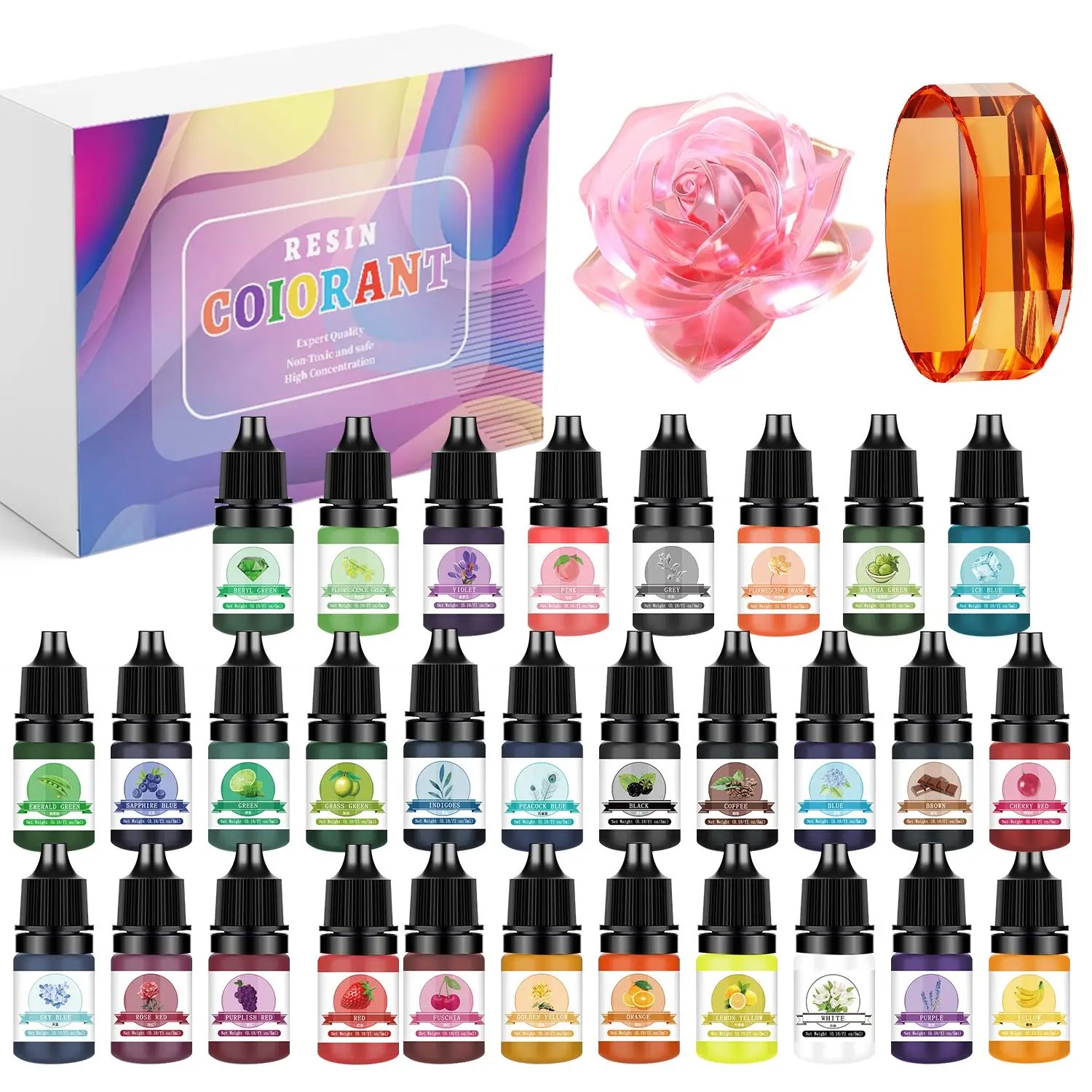 Jewelry Making Tutorials - 30 farben 5 ml Epoxidharz Pigment