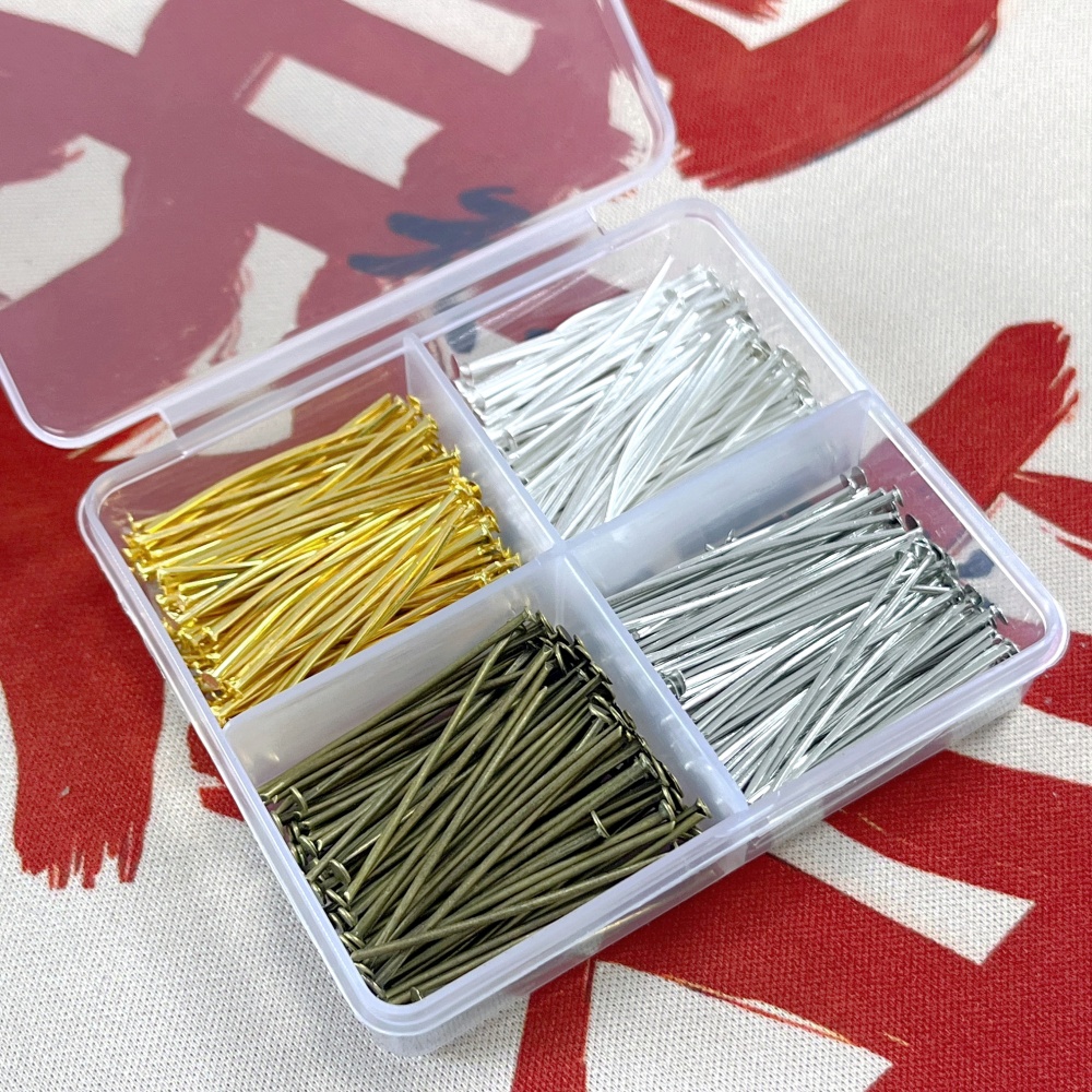 Head Pin Assorted - 400 Stück Mixed Head Pins Set