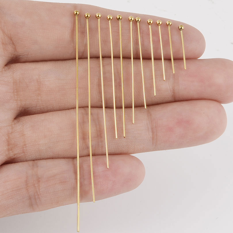 Jewelry Making Head Pins - 200 Stück Kugelkopfnadeln aus Edelstahl, Perlnadeln