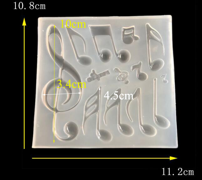 Jewelry Making Notes - 1PC Musik Note Silikonform UV Harz