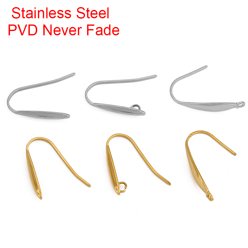 Jewelry Making Hobby - 10 Stück nie verblassende Edelstahl-Ohrringhaken, Drahtherstellung,