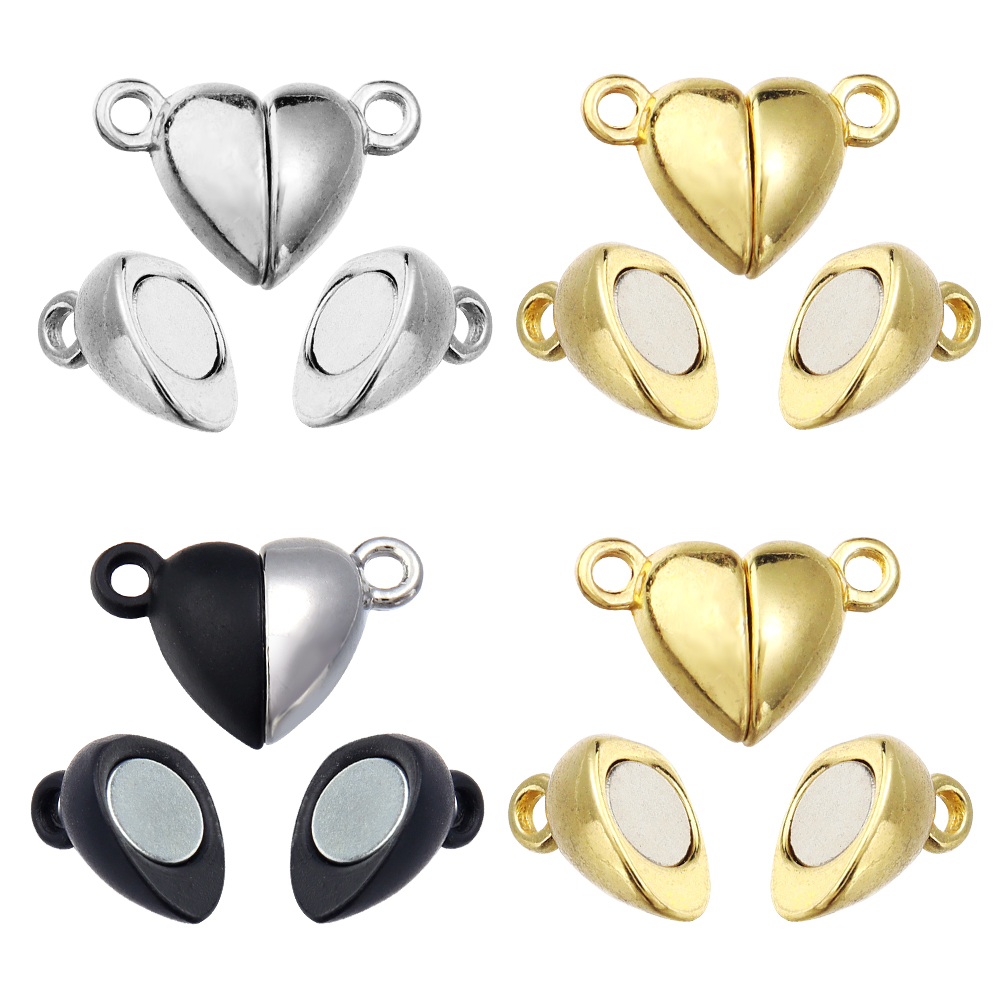 Jewelry Making Hobby - 5 Stück/Set Legierung Herzförmige Magnetverschlüsse für
