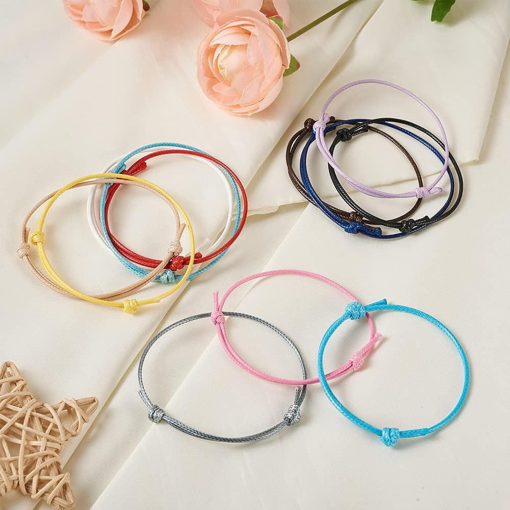 Jewelry Making Wax - 100 Stück Koreanische Gewachste Polyester-Schnur Armbänder