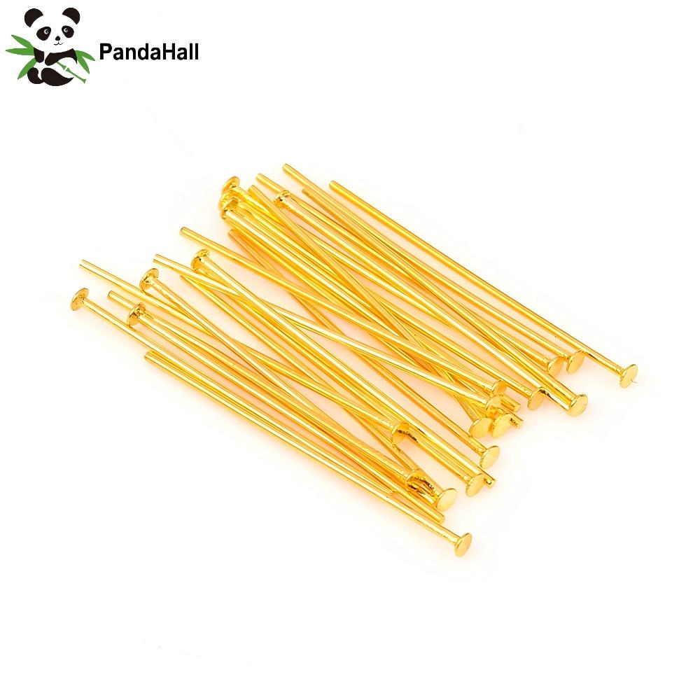 Head Pin Assorted - PandaHall 100 Stück 304 Edelstahl Flachkopfnadeln,