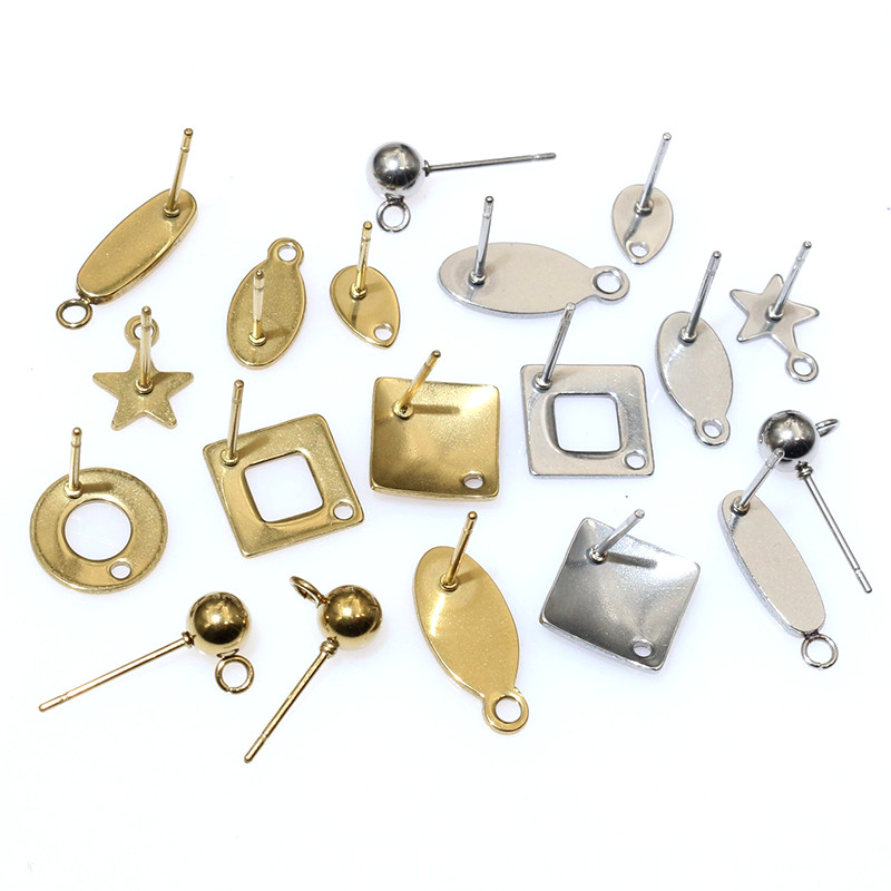 Jewelry Making Hobby - 20 Stück Edelstahl Handwerk Ohrring Studs