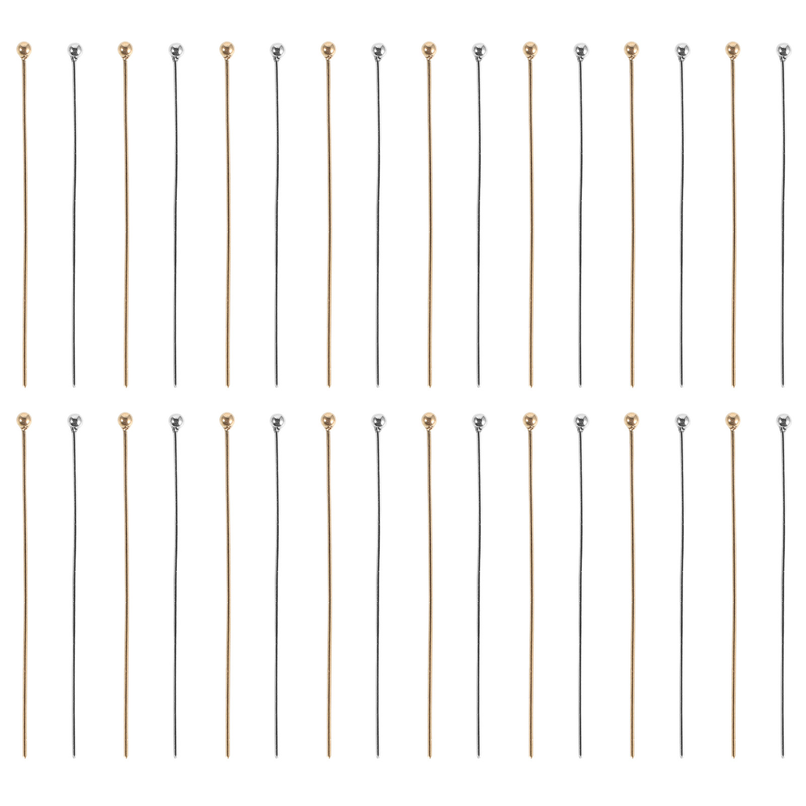 Jewelry Making Head Pins - 100 Stück Schmuckherstellungs-Kugelkopfnadeln aus Edelstahl für
