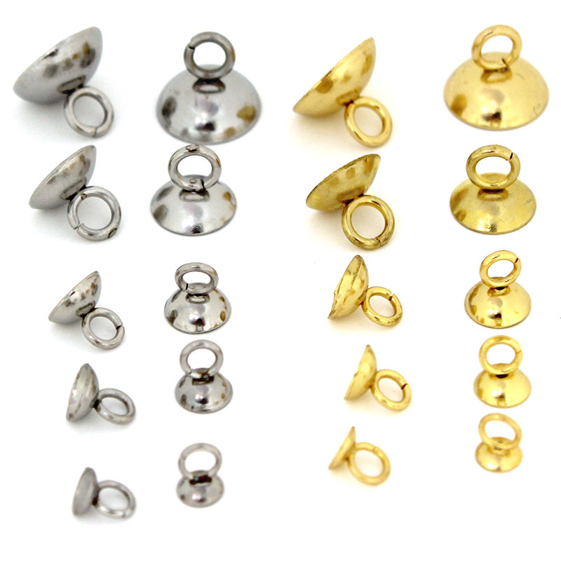 Jewelry Making Bead - 20 Stück 4/5/6/8/10 mm Edelstahlperlen Endkappen
