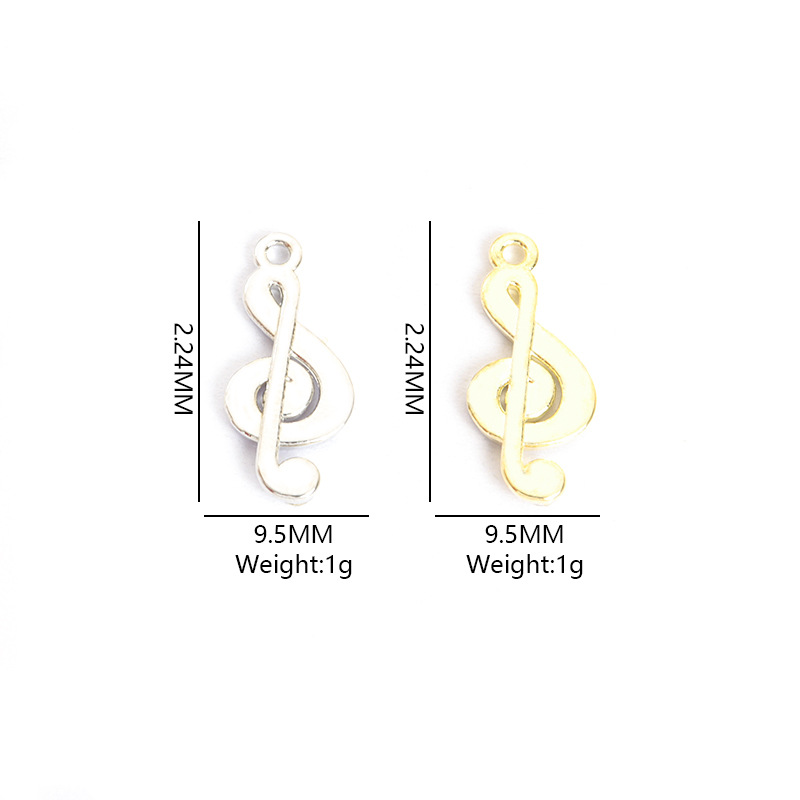 100 Stück/Lot Musiknoten-Anhän – Jewelry Making Notes Bewertung und Preis