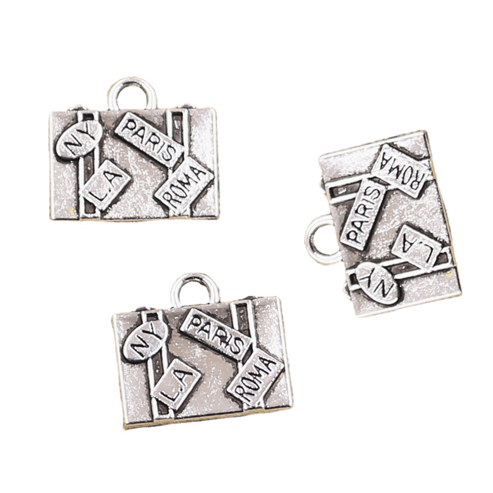 10 stücke Charms Reisetaschen  – Jewelry Making New York Bewertung und Preis
