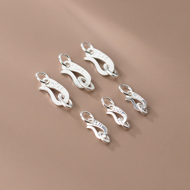 S925 Sterling Silber S-Form Ve – Jewelry Making In La Bewertung und Preis
