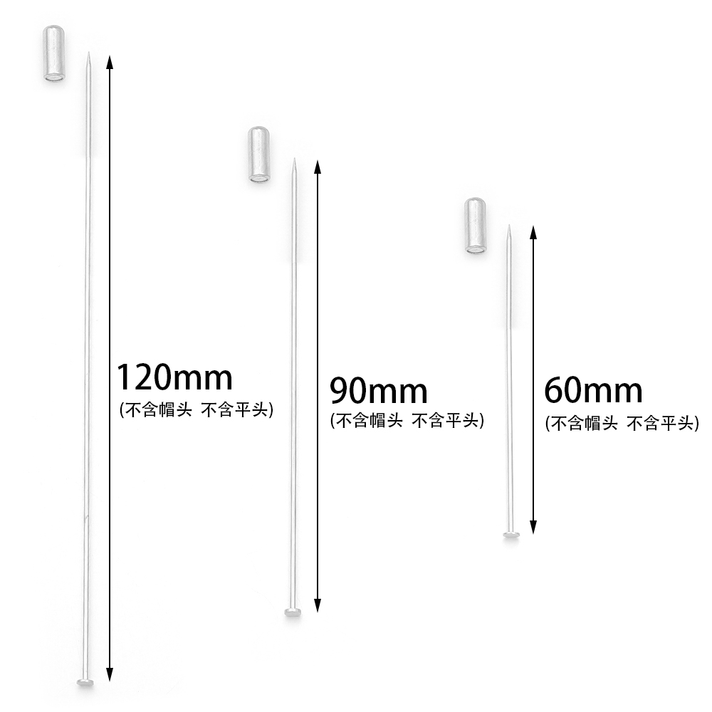 10 Stück 60/90/120mm Kupfer-Br – Jewelry Making Head Pins Bewertung und Preis