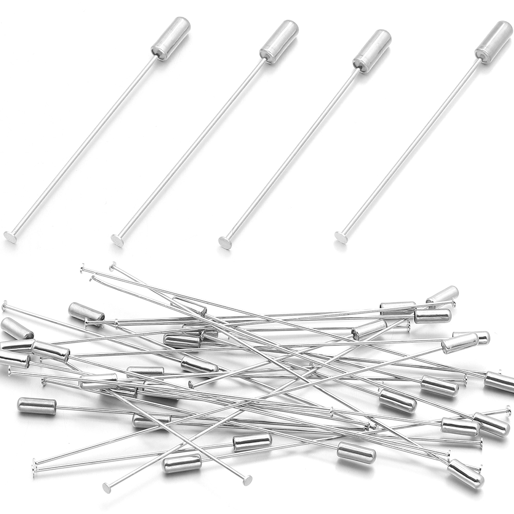 10 Stück 60/90/120mm Kupfer-Br – Jewelry Making Head Pins Bewertung und Preis