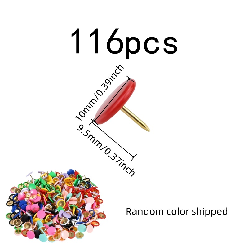 116 Stück runde Reißzwecken, z – Head Pin Assorted Bewertung und Preis
