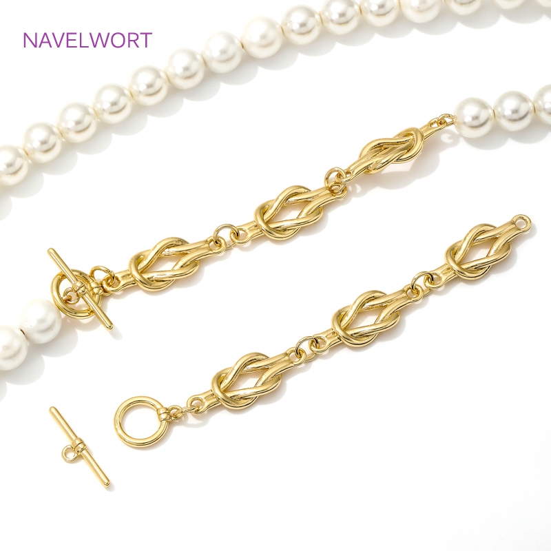 18K vergoldete OT-Verschlüsse, – Jewelry Making Hobby Bewertung und Preis