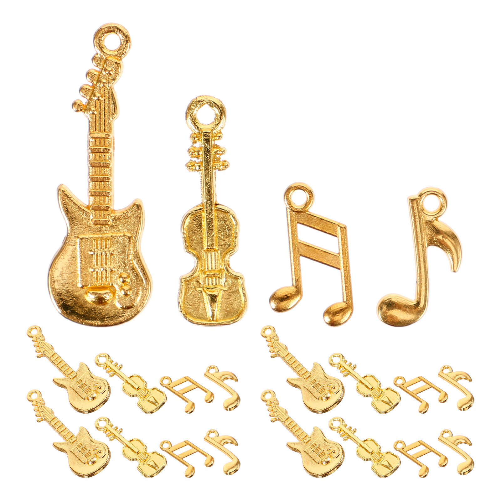 1 Set Musiknoten-Gitarren-Anhä – Jewelry Making Notes Bewertung und Preis