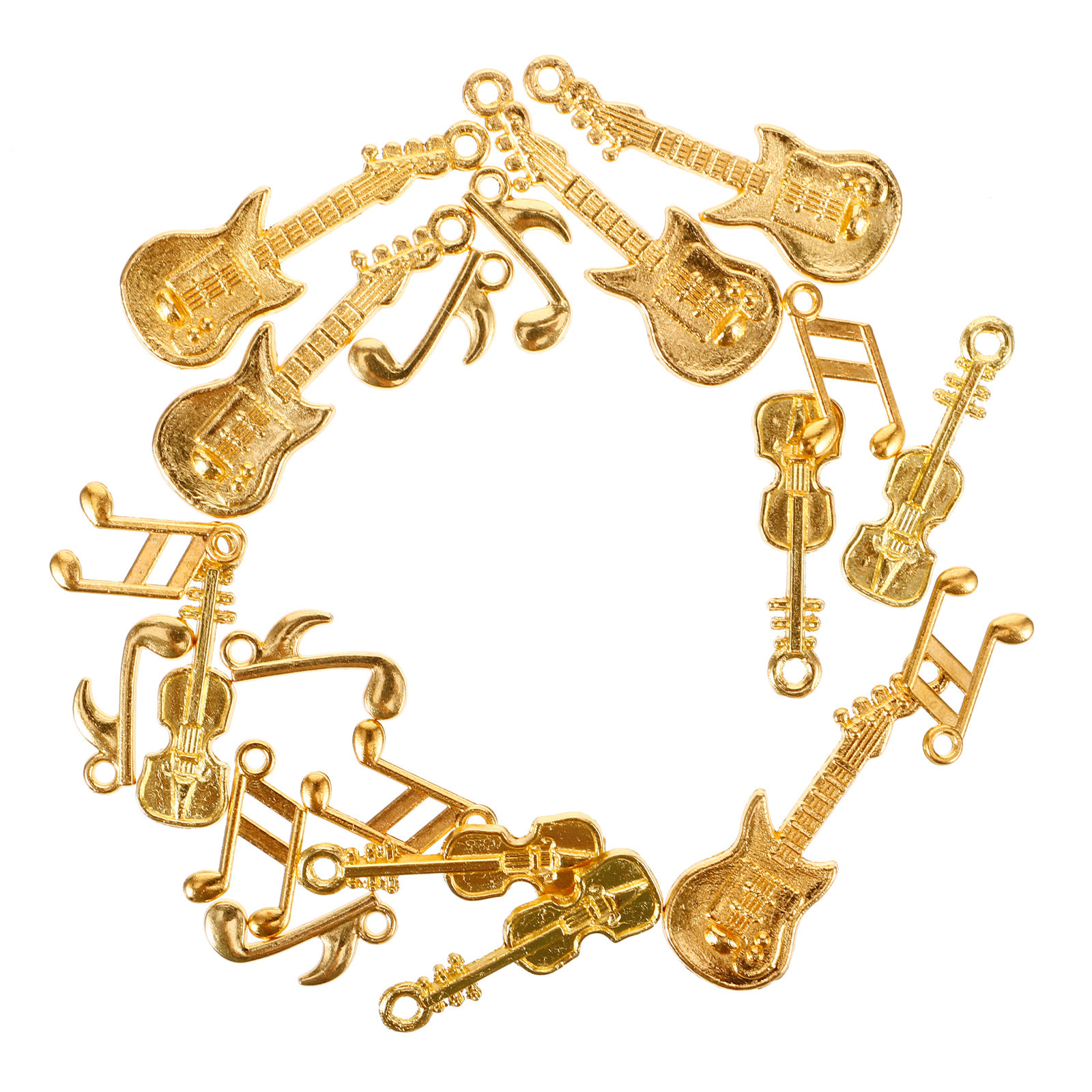 1 Set Musiknoten-Gitarren-Anhä – Jewelry Making Notes Bewertung und Preis
