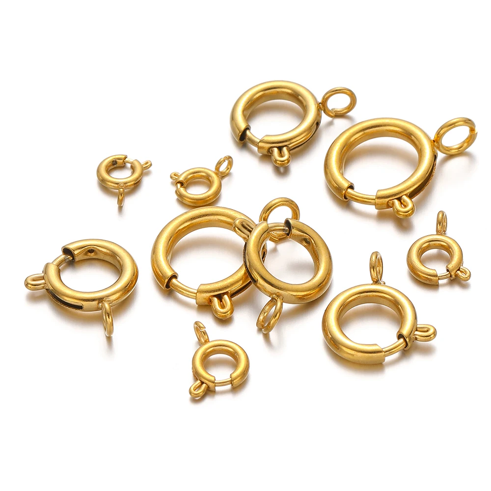 10 Stück Edelstahl Federringve – Jewelry Making Materials Bewertung und Preis