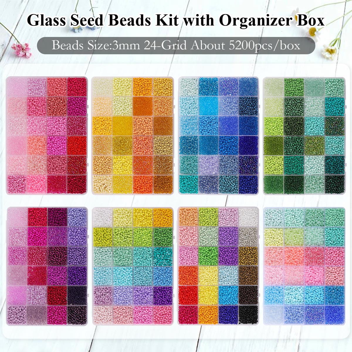 Set mit 5200 Glas Rocailles 3m – Jewelry Making Tutorials Bewertung und Preis