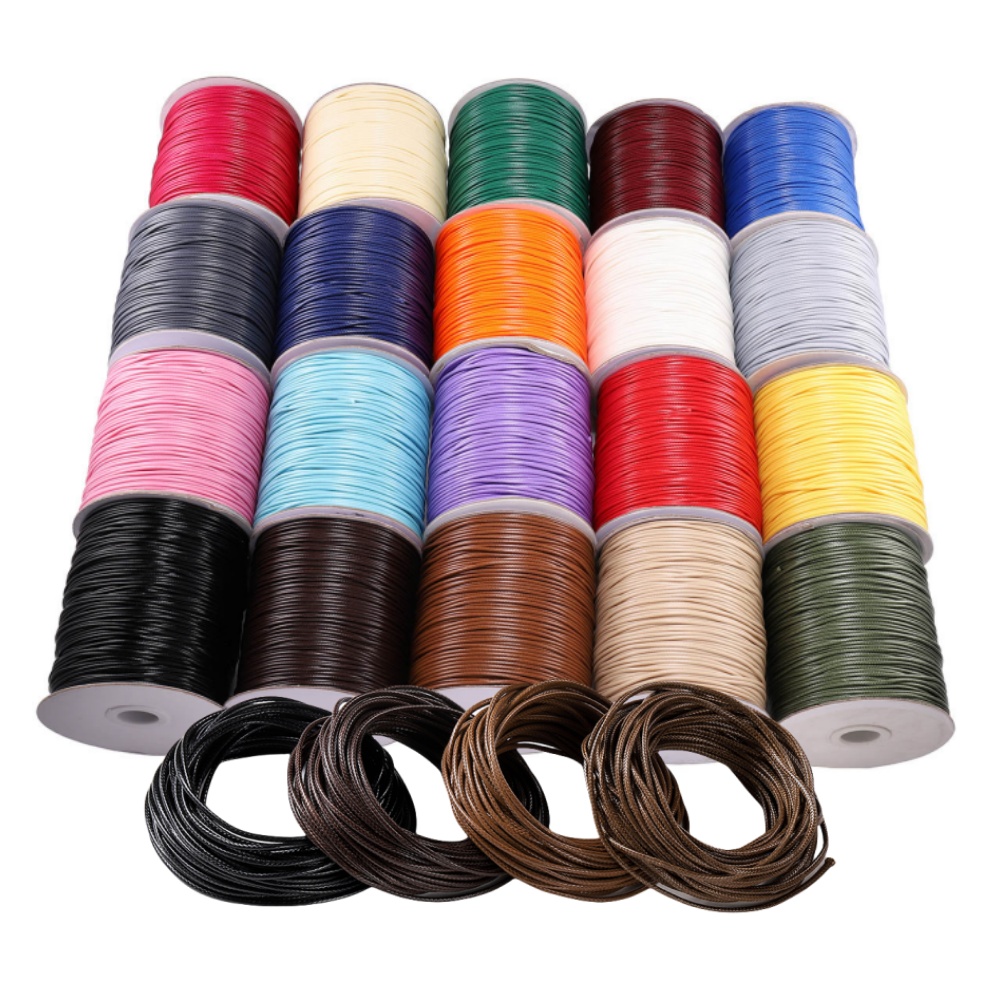 10 mt/los 0,5-2,5mm Leder Lini – Jewelry Making Wax Bewertung und Preis