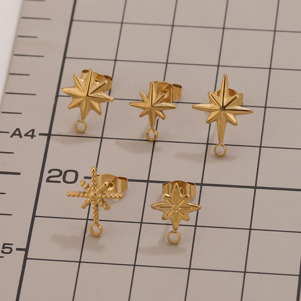 6 Stück Edelstahl-Stern-Ohrste – Jewelry Making Tutorials Bewertung und Preis