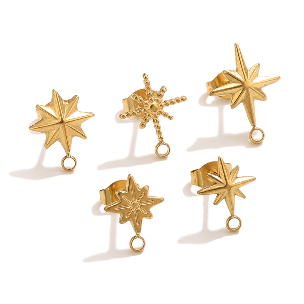 6 Stück Edelstahl-Stern-Ohrste – Jewelry Making Tutorials Bewertung und Preis