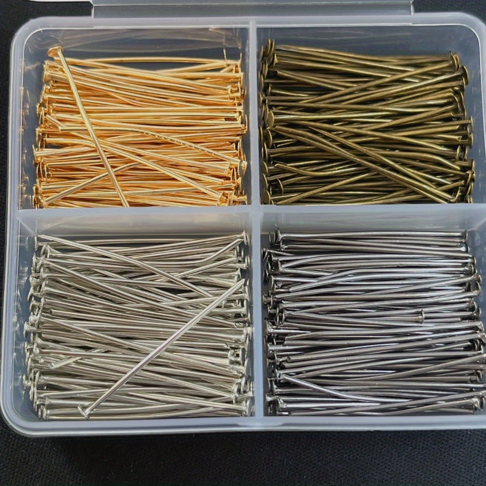 400 Stück gemischte Eisenkopfn – Jewelry Making Head Pins Bewertung und Preis