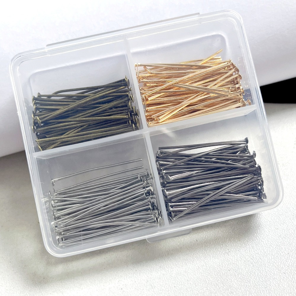 400 Stück gemischte Eisenkopfn – Jewelry Making Head Pins Bewertung und Preis