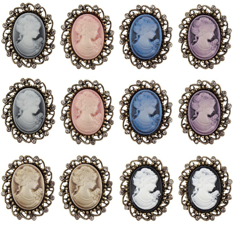 Vintage Königin Cameo Schönhei – Head Pin Assorted Bewertung und Preis