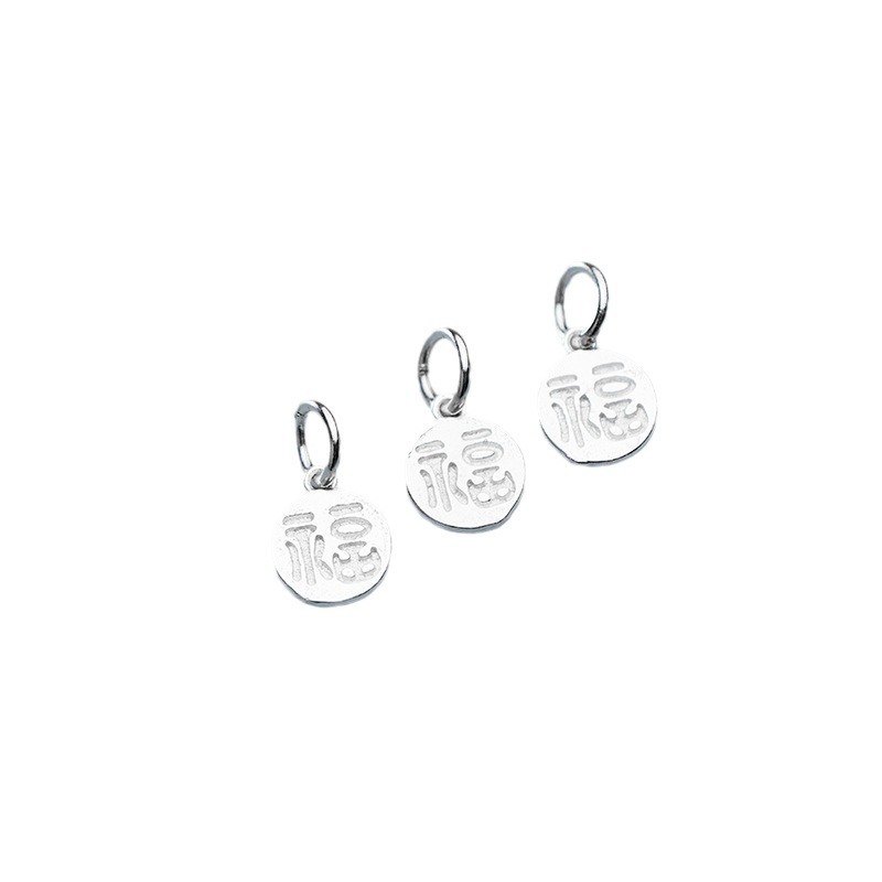 925 Silber Fu-Charakter Charm- – Jewelry Making In La Bewertung und Preis