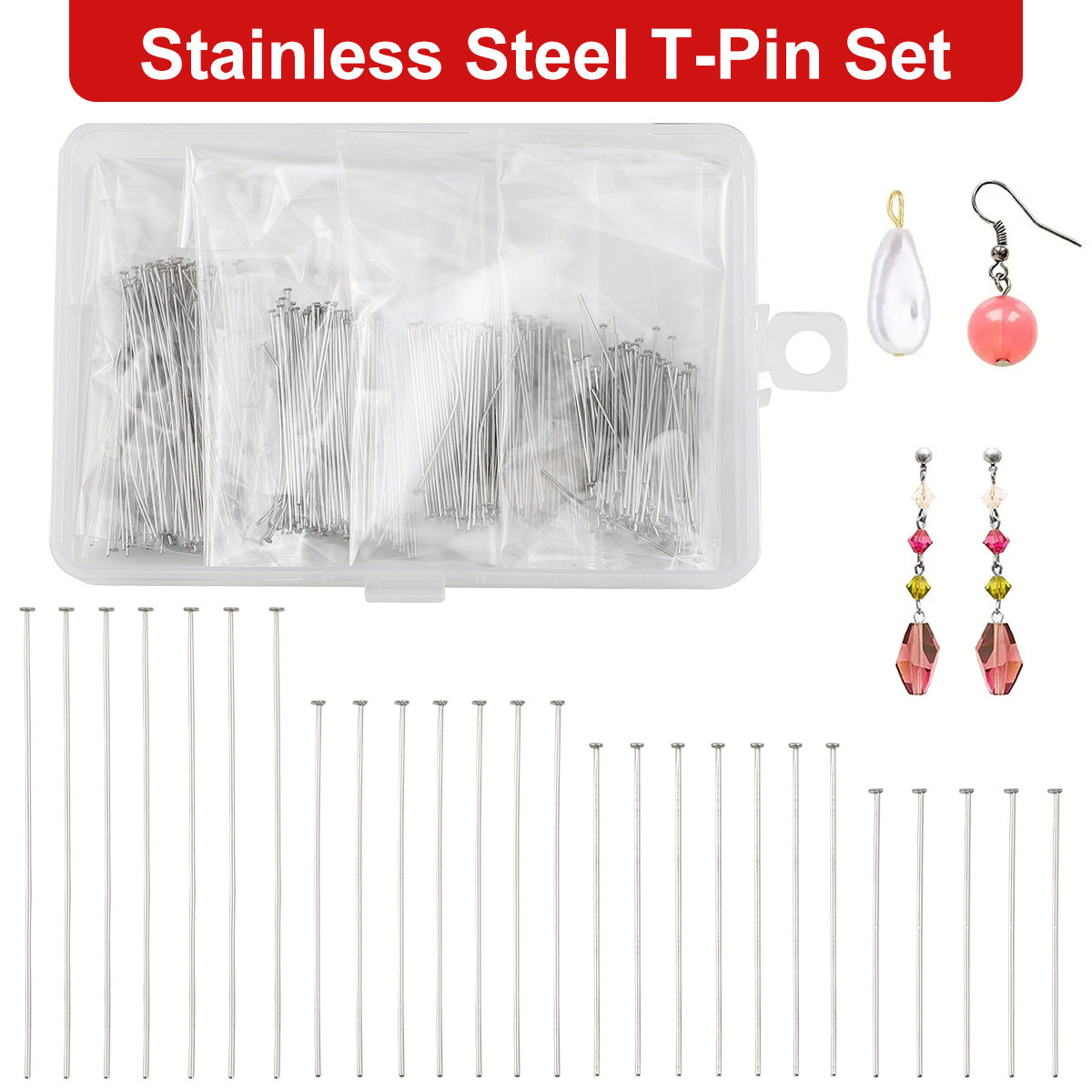 400 teile/schachtel 35-50mm Ed – Beading Needle Fine Bewertung und Preis
