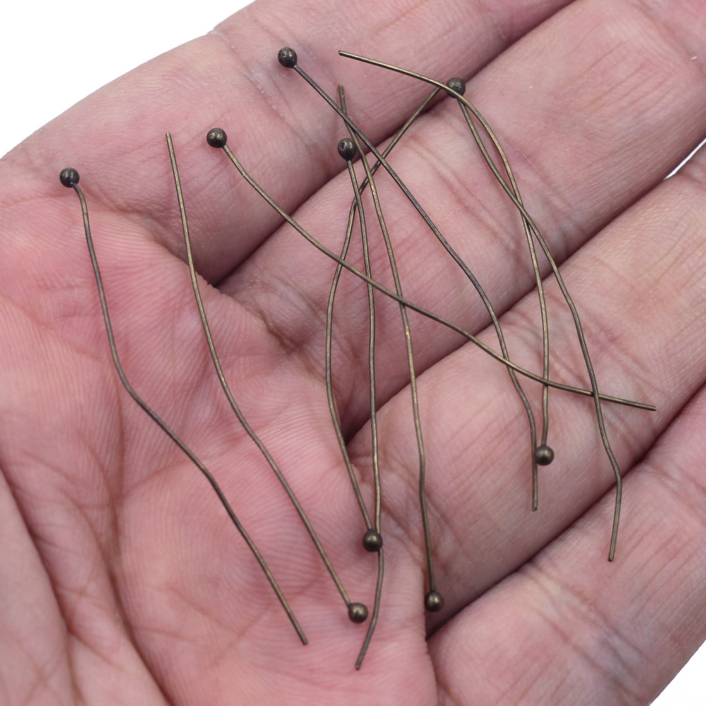 100 Stück Kupfer-Kugelkopfnade – Jewelry Making Head Pins Bewertung und Preis