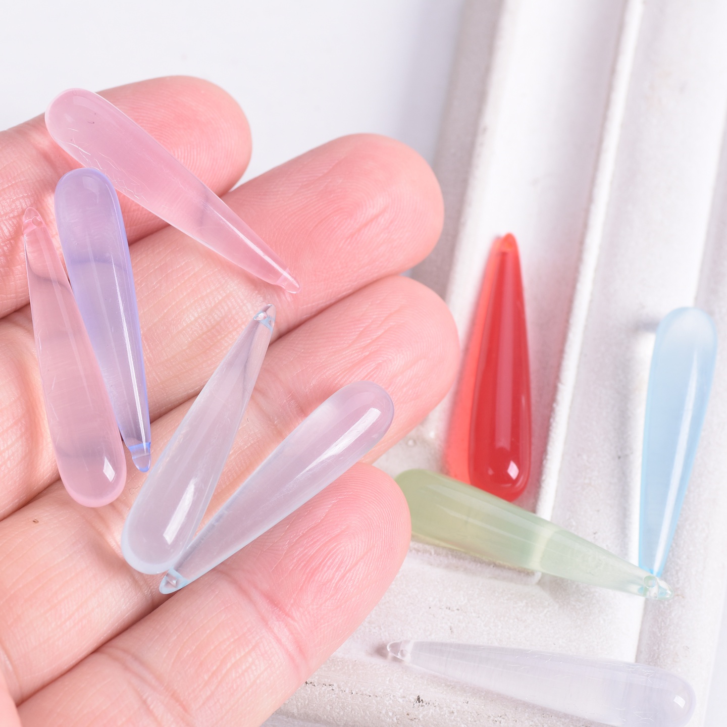 10 Stück lange Tropfenform 35  – Jewelry Making Drill Bewertung und Preis