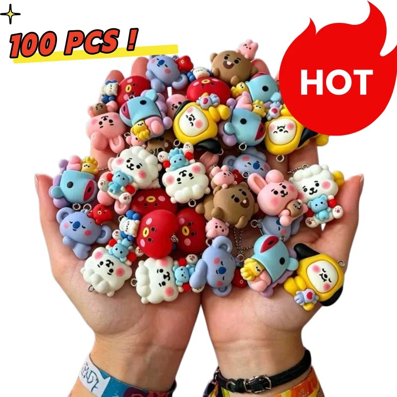 7 Stück BT21 Harz-Cartoon-Anhä – Jewelry Making Hobby Bewertung und Preis