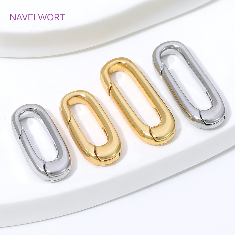 1/2/4 Stück 18K vergoldete ova – Jewelry Making Hobby Bewertung und Preis