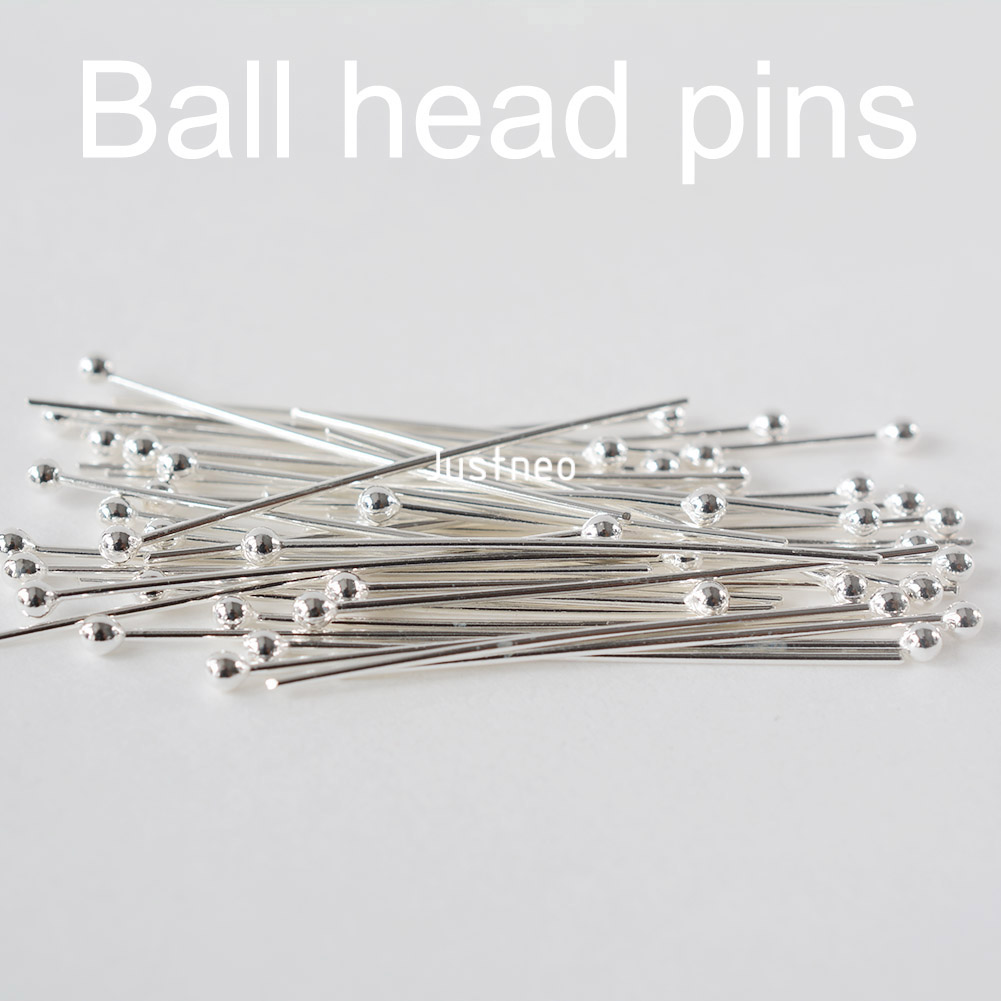 925er Sterlingsilber-Kugelkopf – Jewelry Making Head Pins Bewertung und Preis
