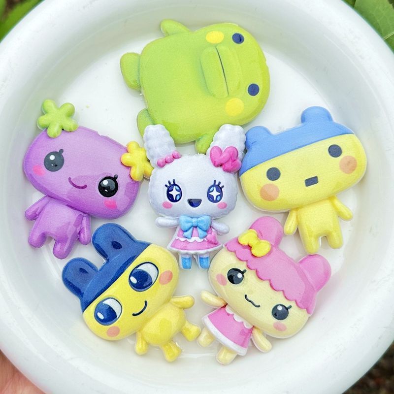 45mm Cartoon-Tamagotchi doppel – Jewelry Making Materials Bewertung und Preis