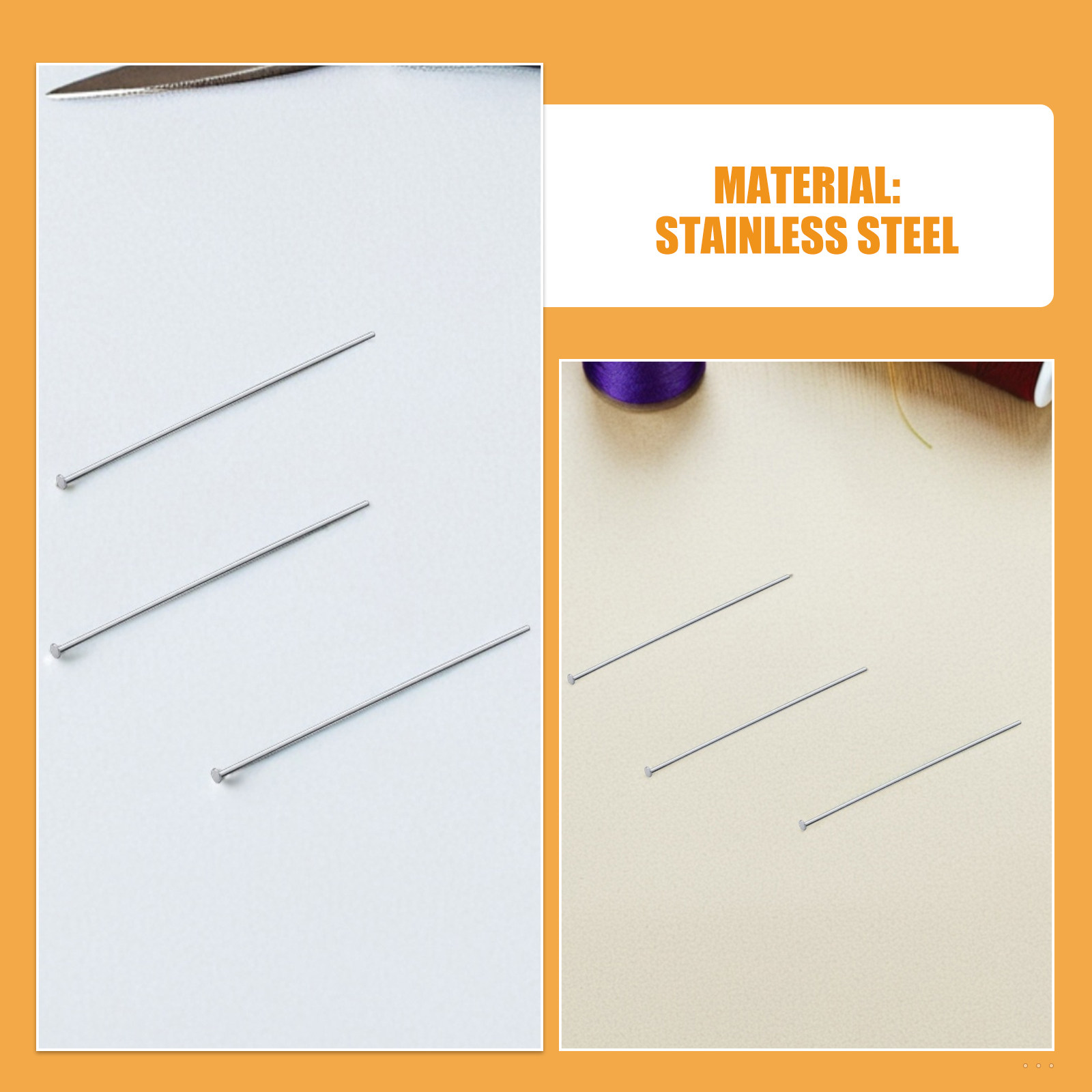 300 Stück Edelstahl-Flachkopf- – Jewelry Making Head Pins Bewertung und Preis