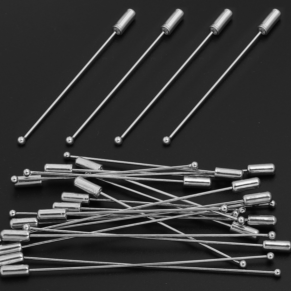 10 Stück/Set 60/90cm Rhodiumfa – Jewelry Making Head Pins Bewertung und Preis