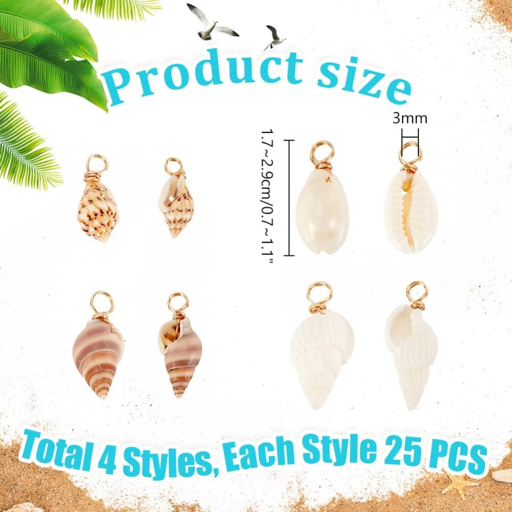 100 Stück 4 Stile natürliche M – Jewelry Making Tutorials Bewertung und Preis