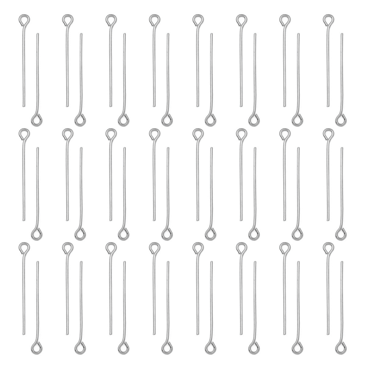 100 Stück/Set Edelstahl Ösenna – Jewelry Making Head Pins Bewertung und Preis