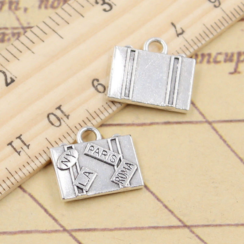 10 stücke Charms Reisetaschen  – Jewelry Making In La Bewertung und Preis