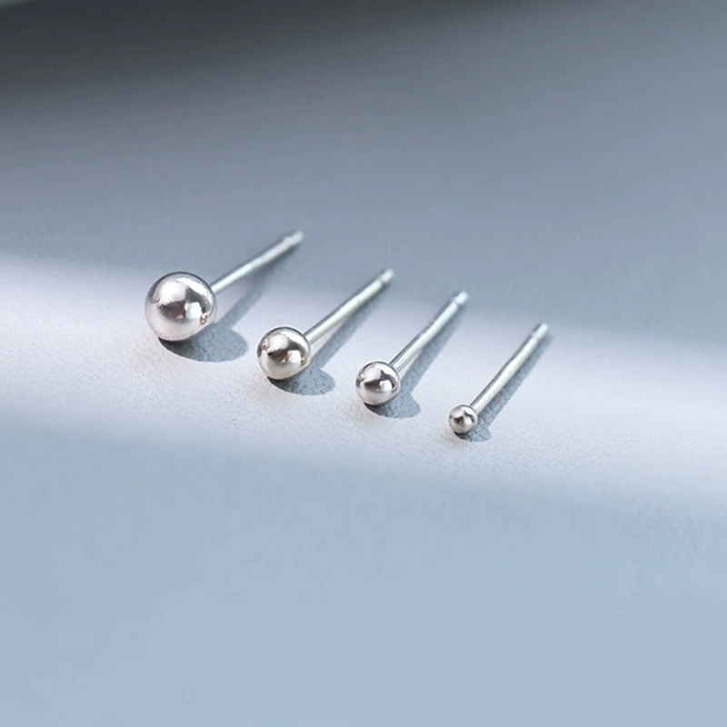 925 Silber Ohrstecker Unisex M – Beading Needle Fine Bewertung und Preis