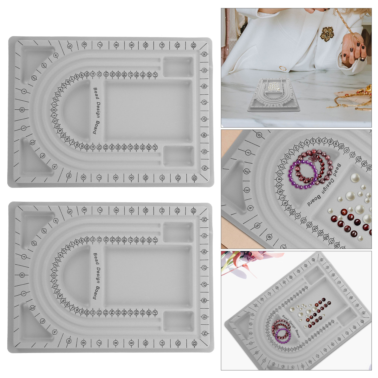 2er-Set Perlen-Designbrett Sch – Jewelry Making Board Bewertung und Preis