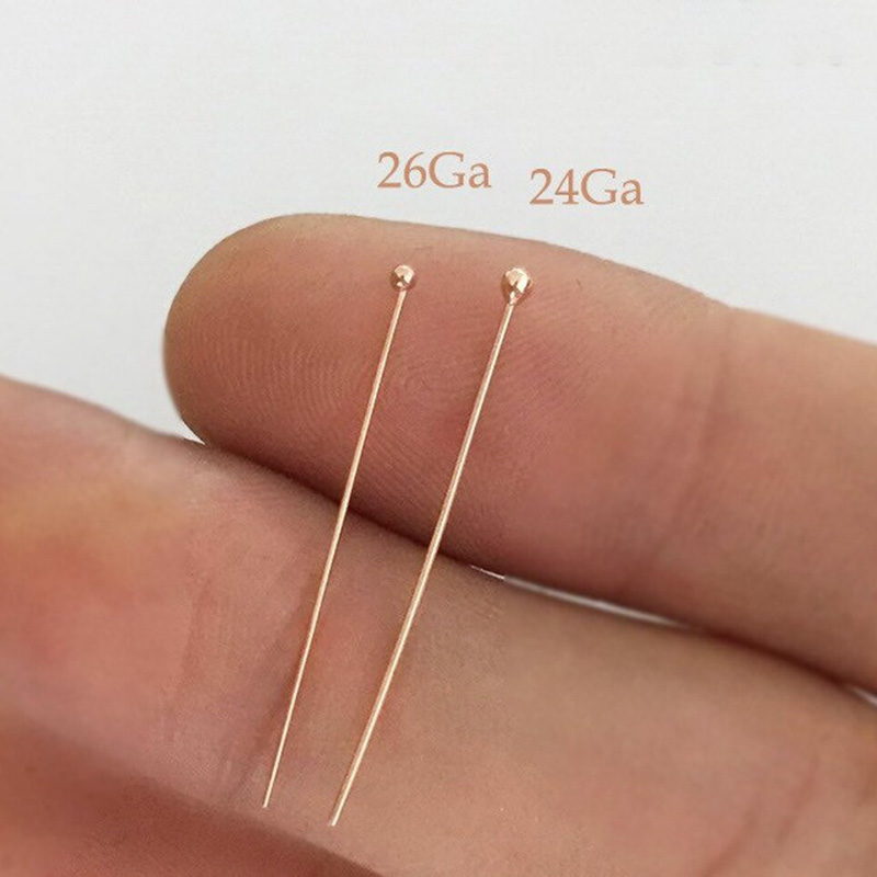 14K Roségold gefüllte Kugelkop – Jewelry Making Head Pins Bewertung und Preis