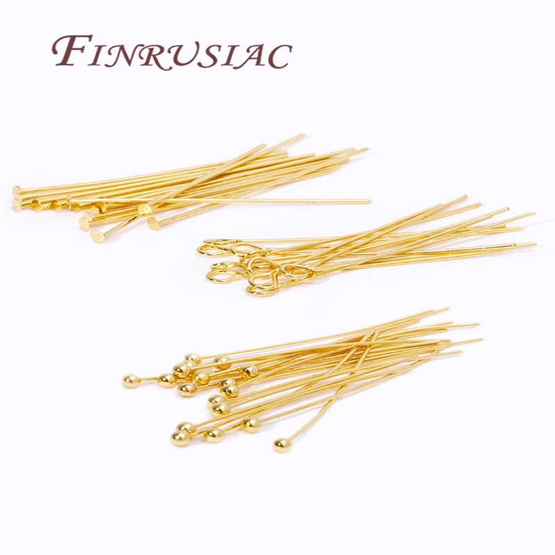 50 Stück 20–50 mm vergoldete S – Jewelry Making Head Pins Bewertung und Preis