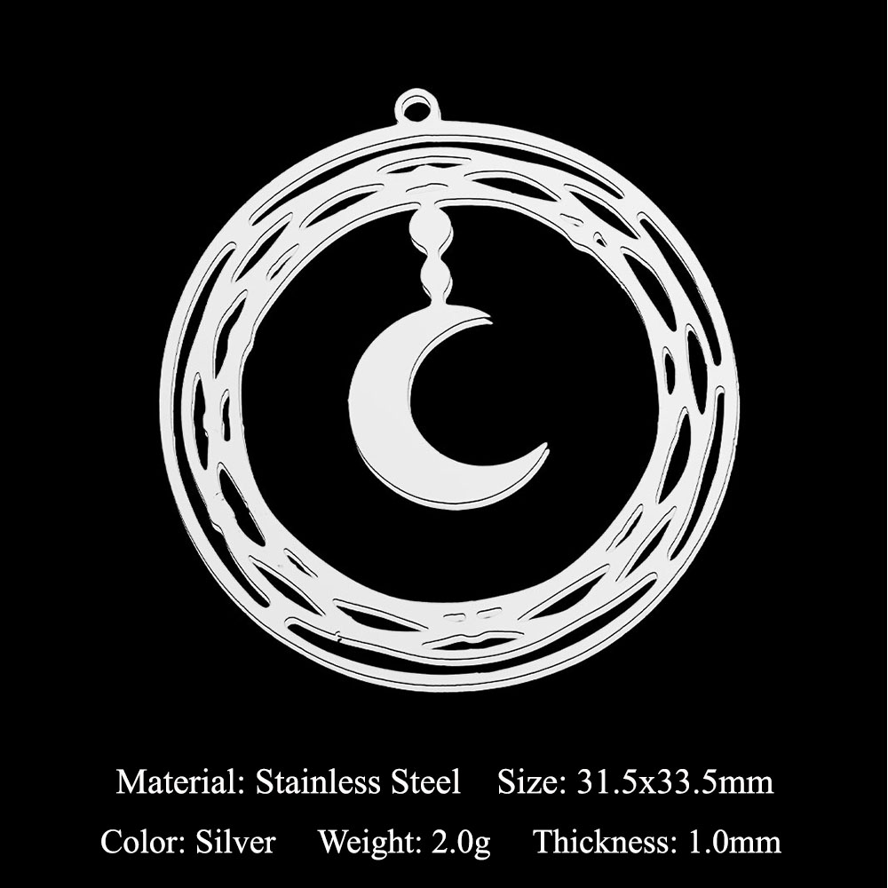 5 teile/los Edelstahl Mond Cha – Jewelry Making In La Bewertung und Preis